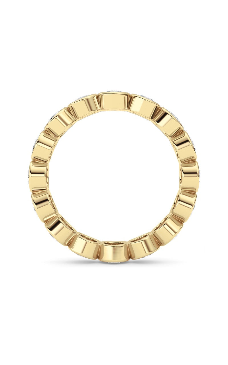 2.4CTW Round Shaped Lab Grown Diamond (F/VS) Eternity Band Ring in 14K Gold