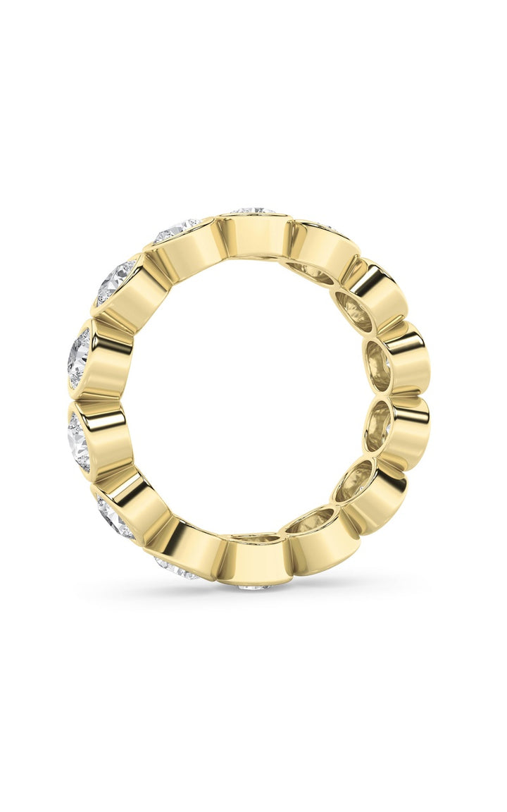 2.5Cttw Round Shaped Lab Grown Diamond (F/VS) Eternity Band Ring in 14K Gold
