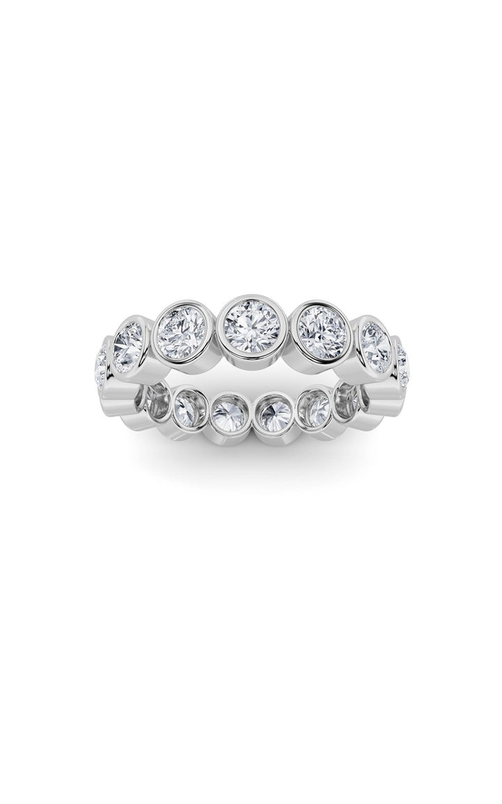 2.7CTW Round Shaped Lab Grown Diamond (F/VS) Eternity Band Ring in 14K Gold