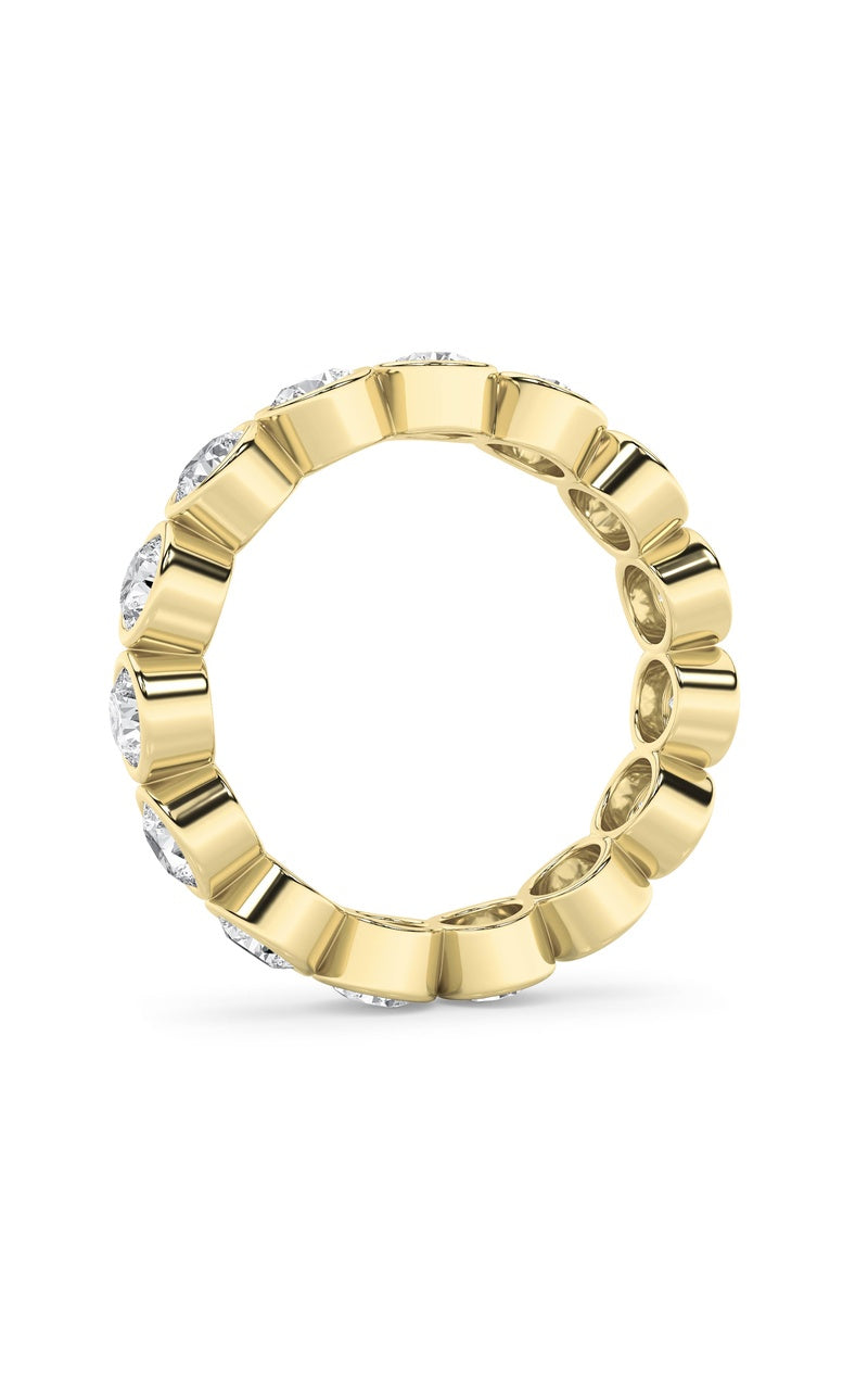 2.7Cttw Round Shaped Lab Grown Diamond (F/VS) Eternity Band Ring in 14K Gold