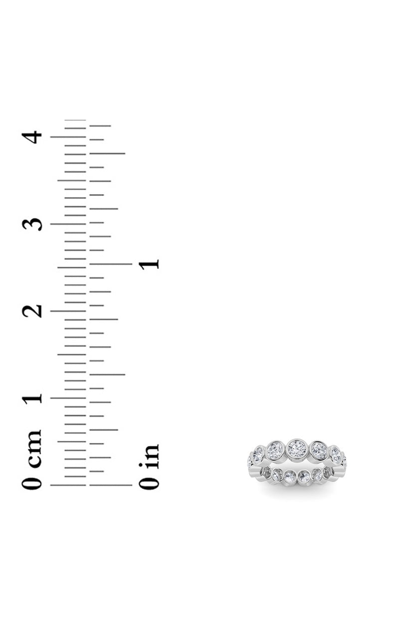 2.75CTW Round Shaped Lab Grown Diamond (F/VS) Eternity Band Ring in 14K Gold