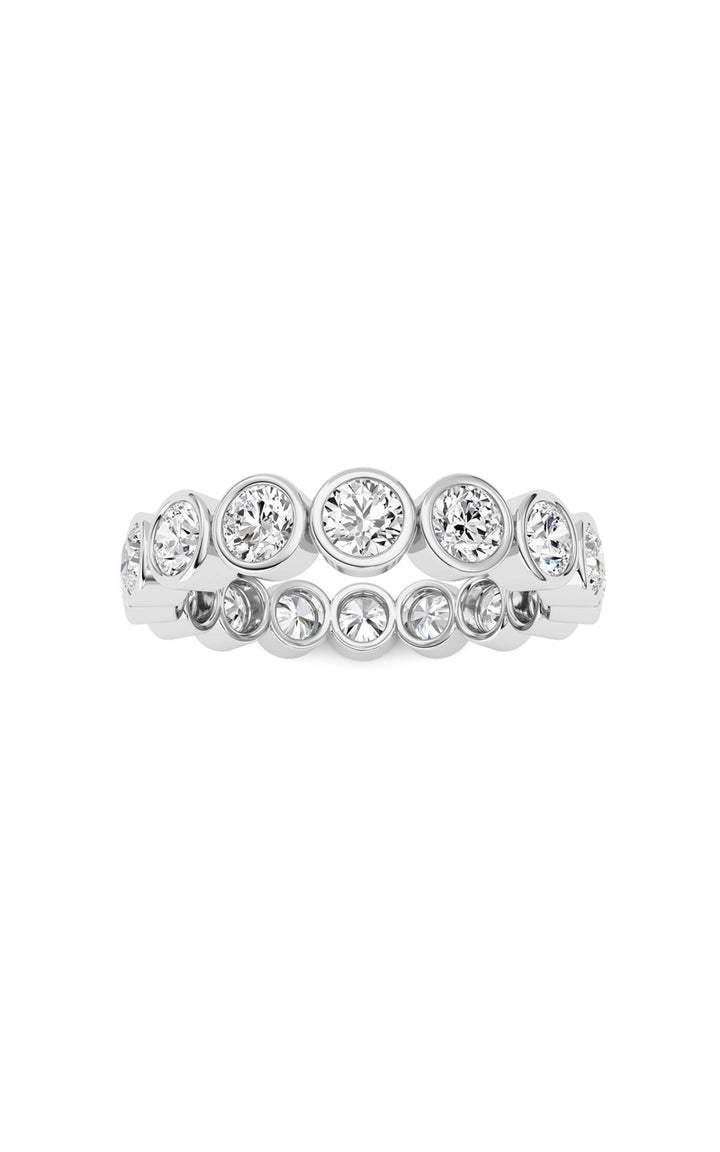 2.9Cttw Round Shaped Lab Grown Diamond (F/VS) Eternity Band Ring in 14K Gold