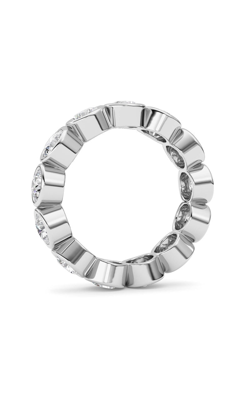 2.9Cttw Round Shaped Lab Grown Diamond (F/VS) Eternity Band Ring in 14K Gold