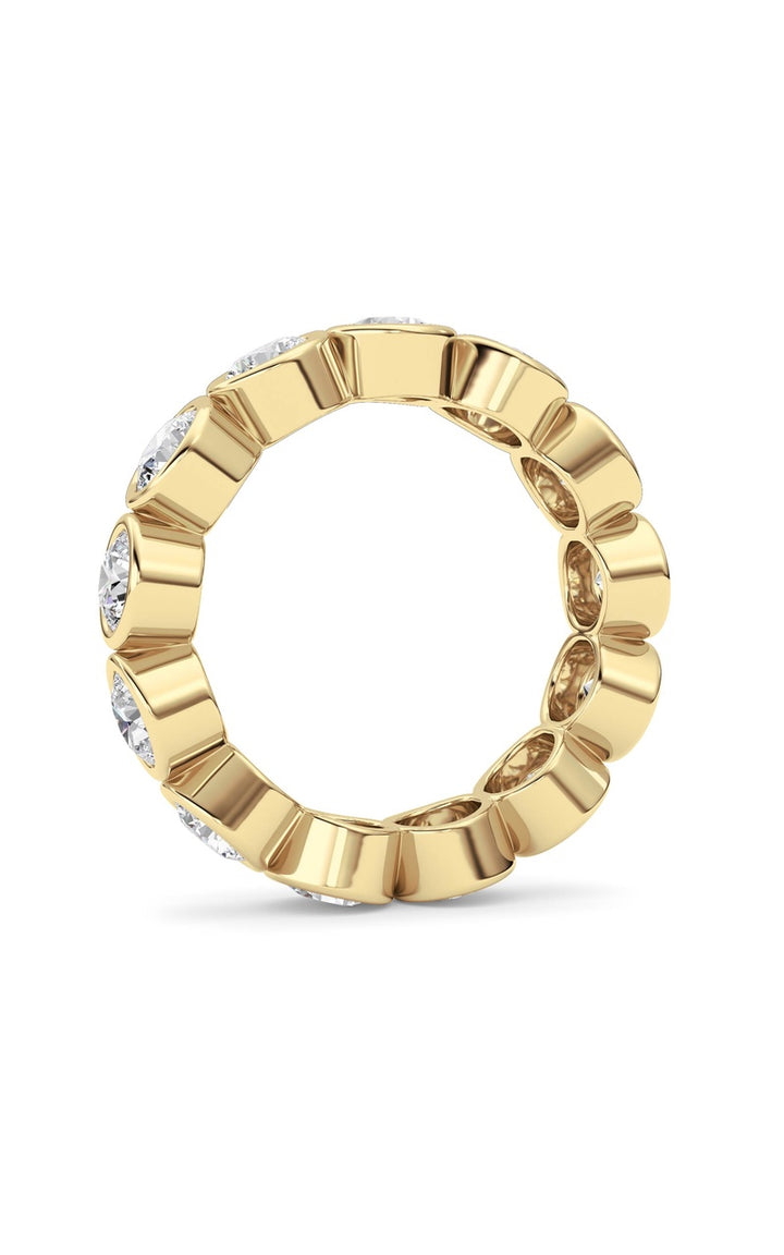 2.9Cttw Round Shaped Lab Grown Diamond (F/VS) Eternity Band Ring in 14K Gold