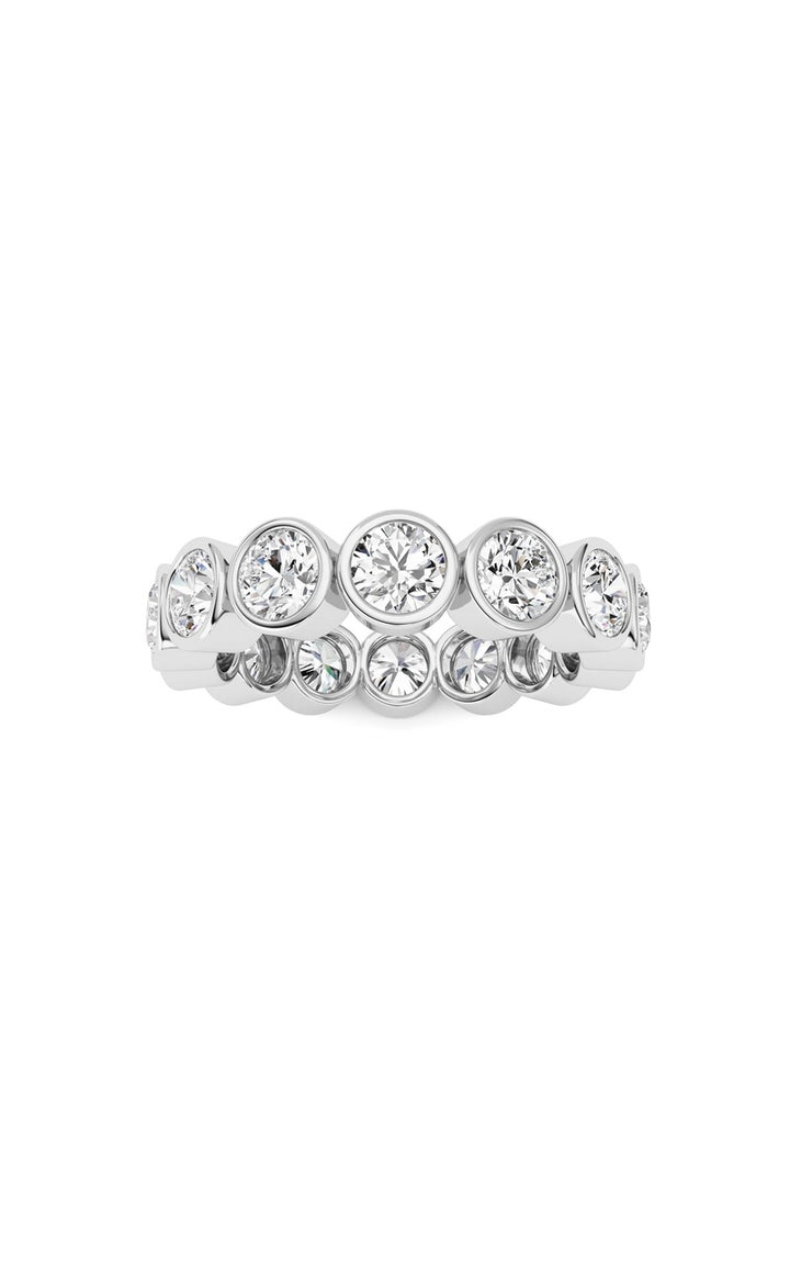 3.1Cttw Round Shaped Lab Grown Diamond (F/VS) Eternity Band Ring in 14K Gold