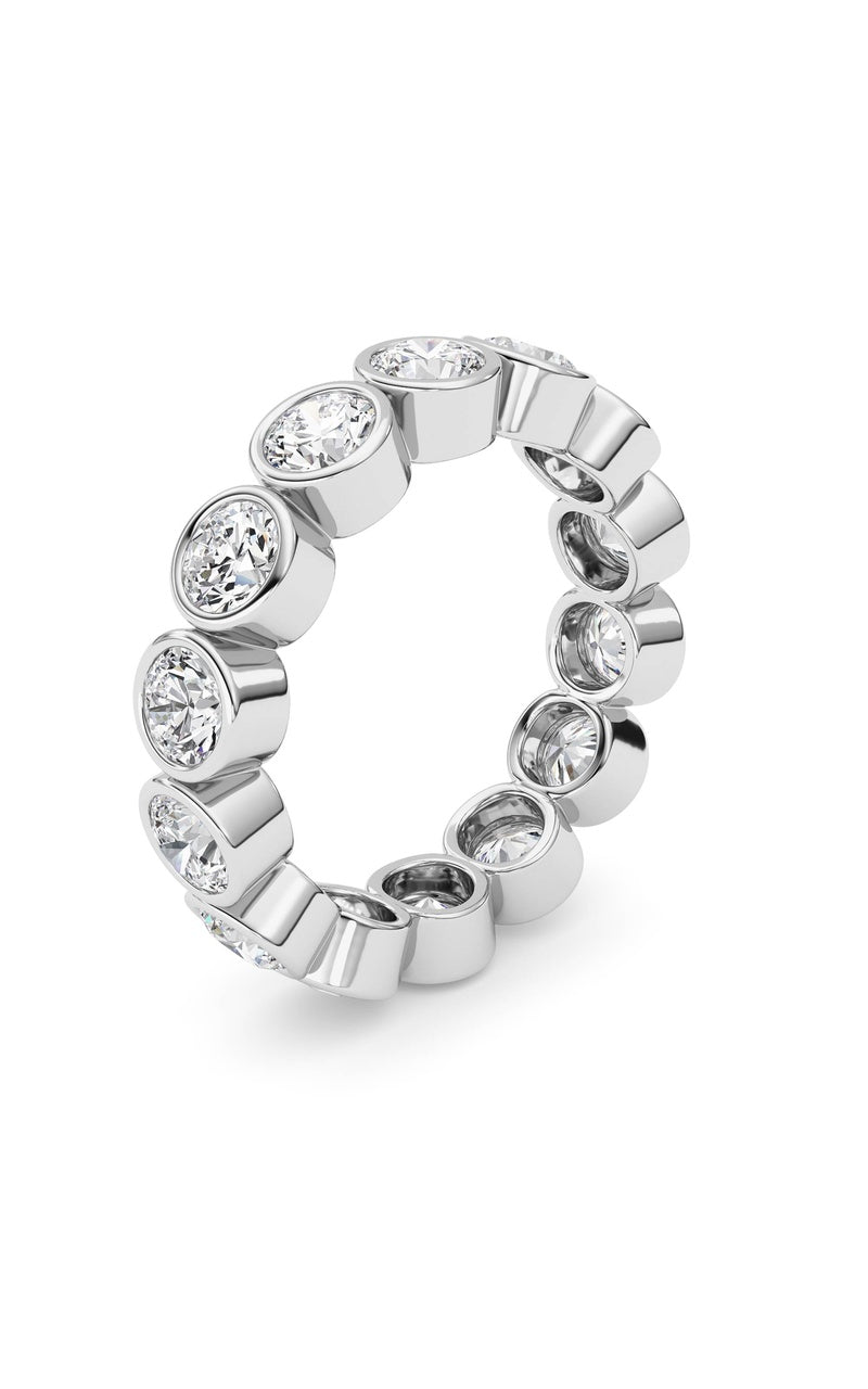 3.1Cttw Round Shaped Lab Grown Diamond (F/VS) Eternity Band Ring in 14K Gold