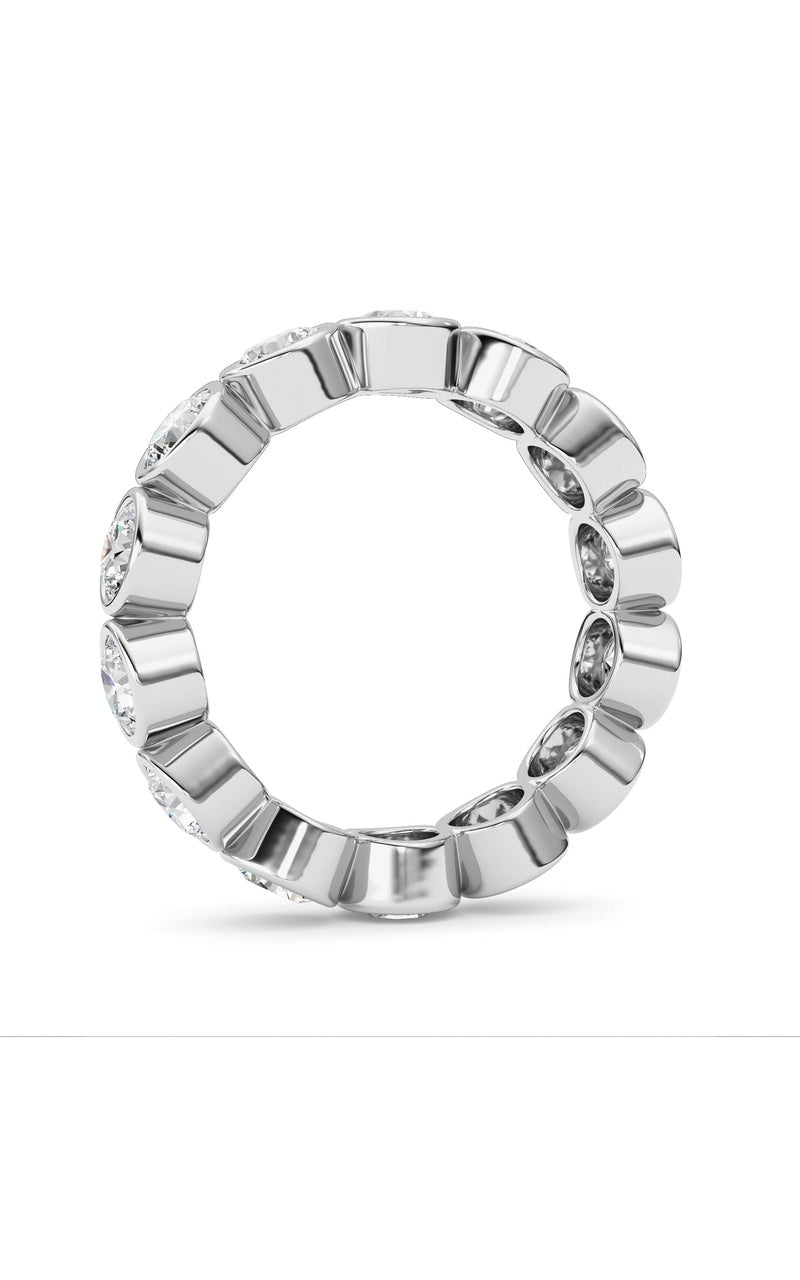3.1Cttw Round Shaped Lab Grown Diamond (F/VS) Eternity Band Ring in 14K Gold