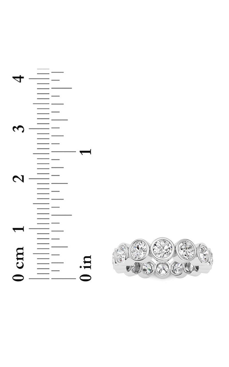 3.1CTW Round Shaped Lab Grown Diamond (F/VS) Eternity Band Ring in 14K Gold