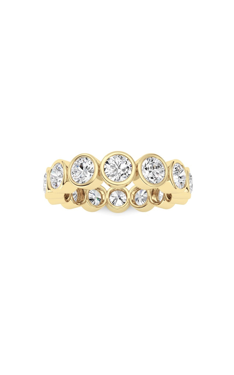 3.1Cttw Round Shaped Lab Grown Diamond (F/VS) Eternity Band Ring in 14K Gold