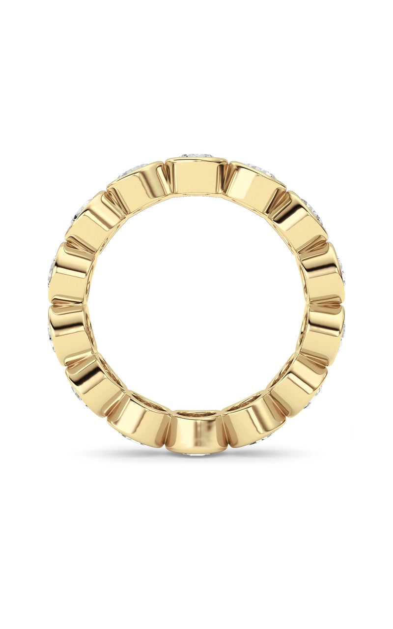 3.1Cttw Round Shaped Lab Grown Diamond (F/VS) Eternity Band Ring in 14K Gold