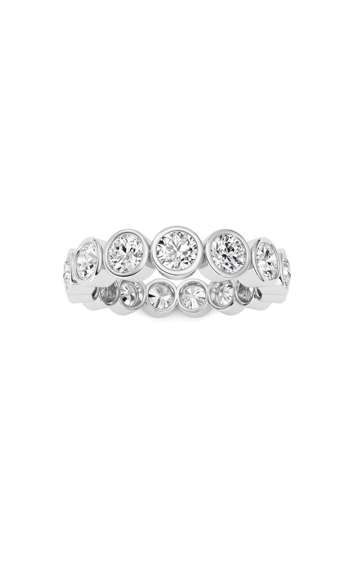 3.3Cttw Round Shaped Lab Grown Diamond (F/VS) Eternity Band Ring in 14K Gold