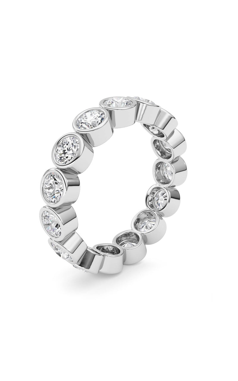 3.3Cttw Round Shaped Lab Grown Diamond (F/VS) Eternity Band Ring in 14K Gold