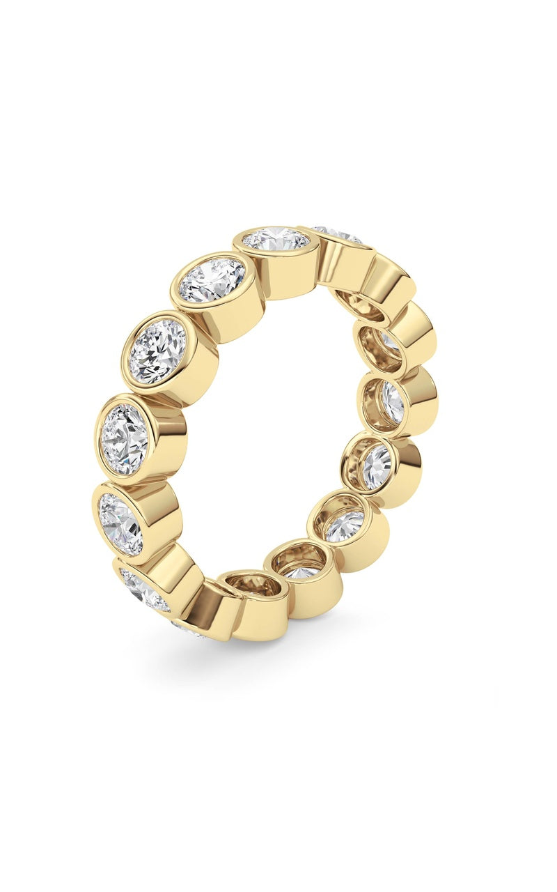 3.3Cttw Round Shaped Lab Grown Diamond (F/VS) Eternity Band Ring in 14K Gold