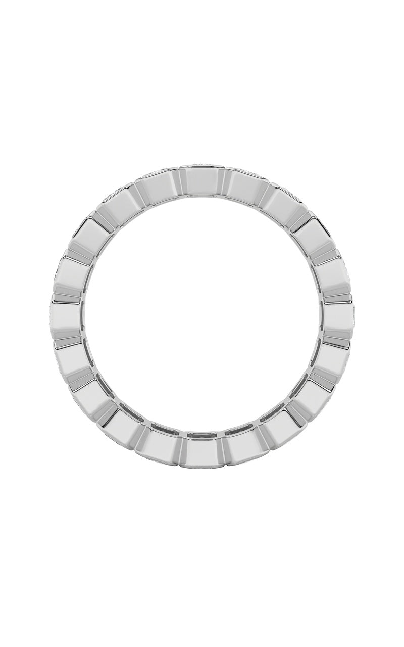 4.25CTW Emerald Shaped Lab Grown Diamond (F/VS) Eternity Band Ring in 14K Gold