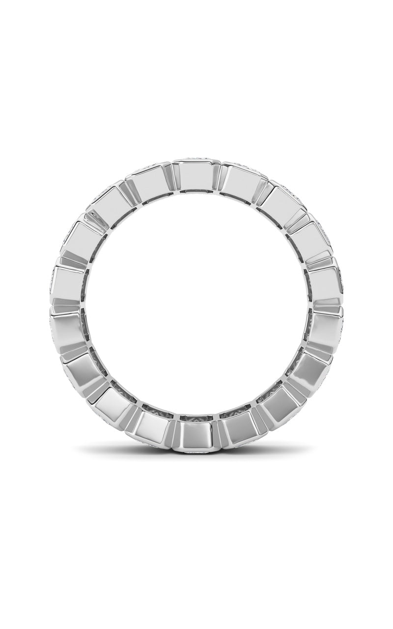4.5CTW Emerald Shaped Lab Grown Diamond (F/VS) Eternity Band Ring in 14K Gold
