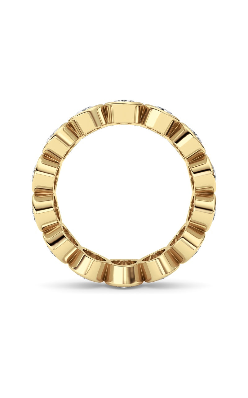 3.5Cttw Oval Shaped Lab Grown Diamond (F/VS) Eternity Band Ring in 14K Gold