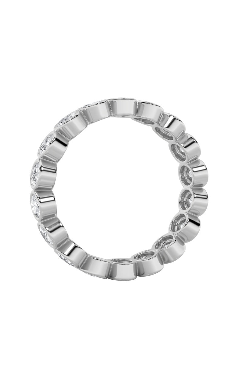 3.75Cttw Oval Shaped Lab Grown Diamond (F/VS) Eternity Band Ring in 14K Gold