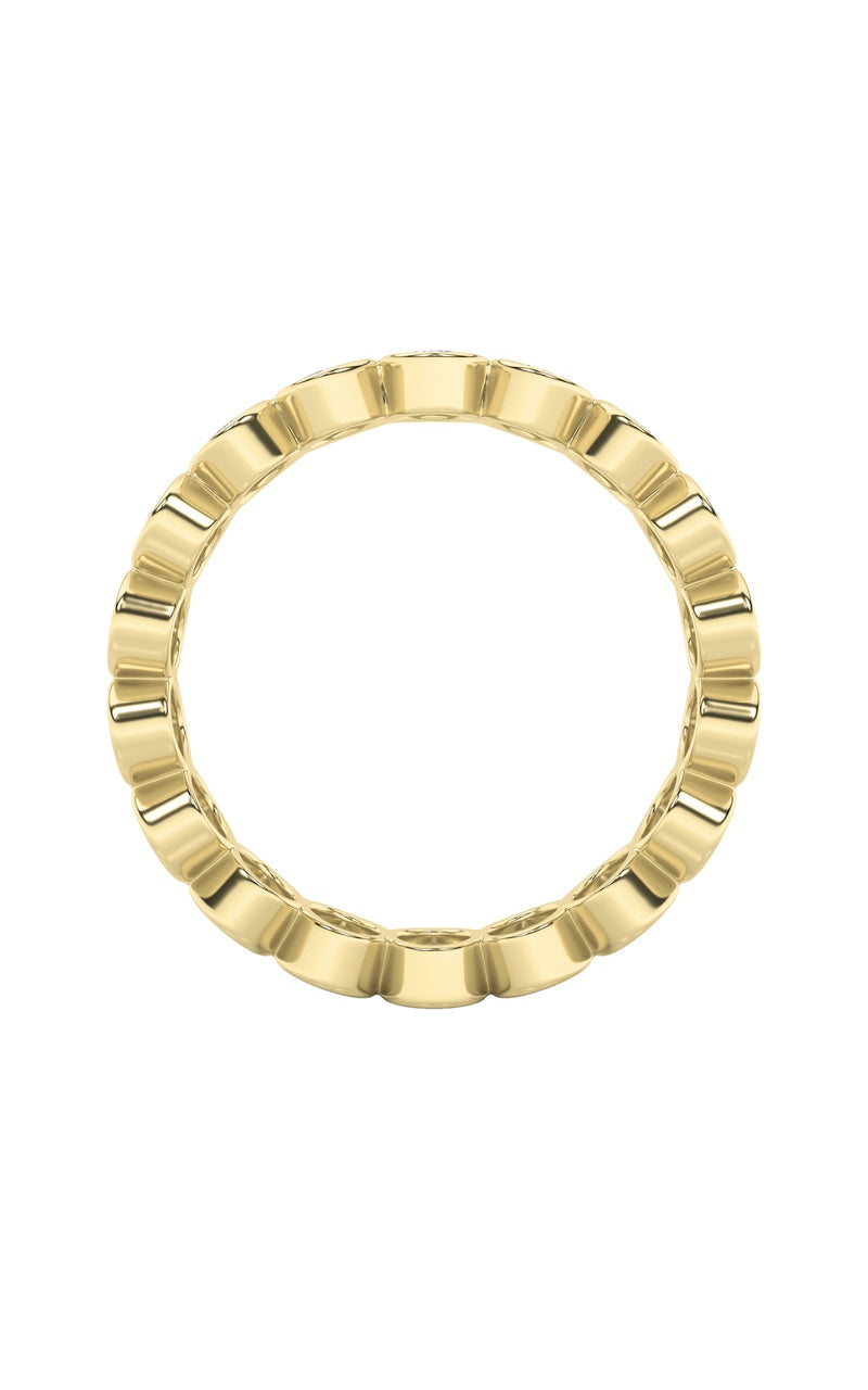 3.75CTW Oval Shaped Lab Grown Diamond (F/VS) Eternity Band Ring in 14K Gold