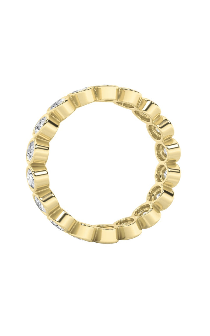 3.75Cttw Oval Shaped Lab Grown Diamond (F/VS) Eternity Band Ring in 14K Gold
