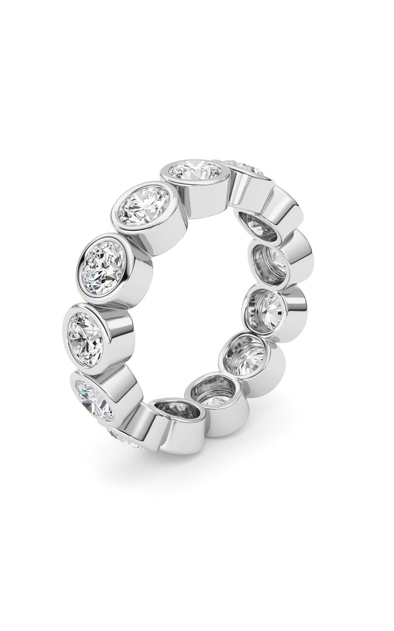 3.2CTW Round Shaped Lab Grown Diamond (F/VS) Eternity Band Ring in 14K Gold