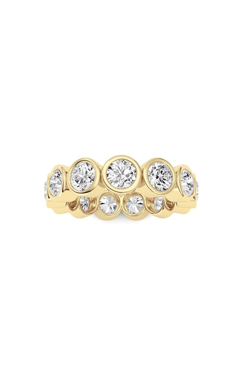 3.2CTW Round Shaped Lab Grown Diamond (F/VS) Eternity Band Ring in 14K Gold
