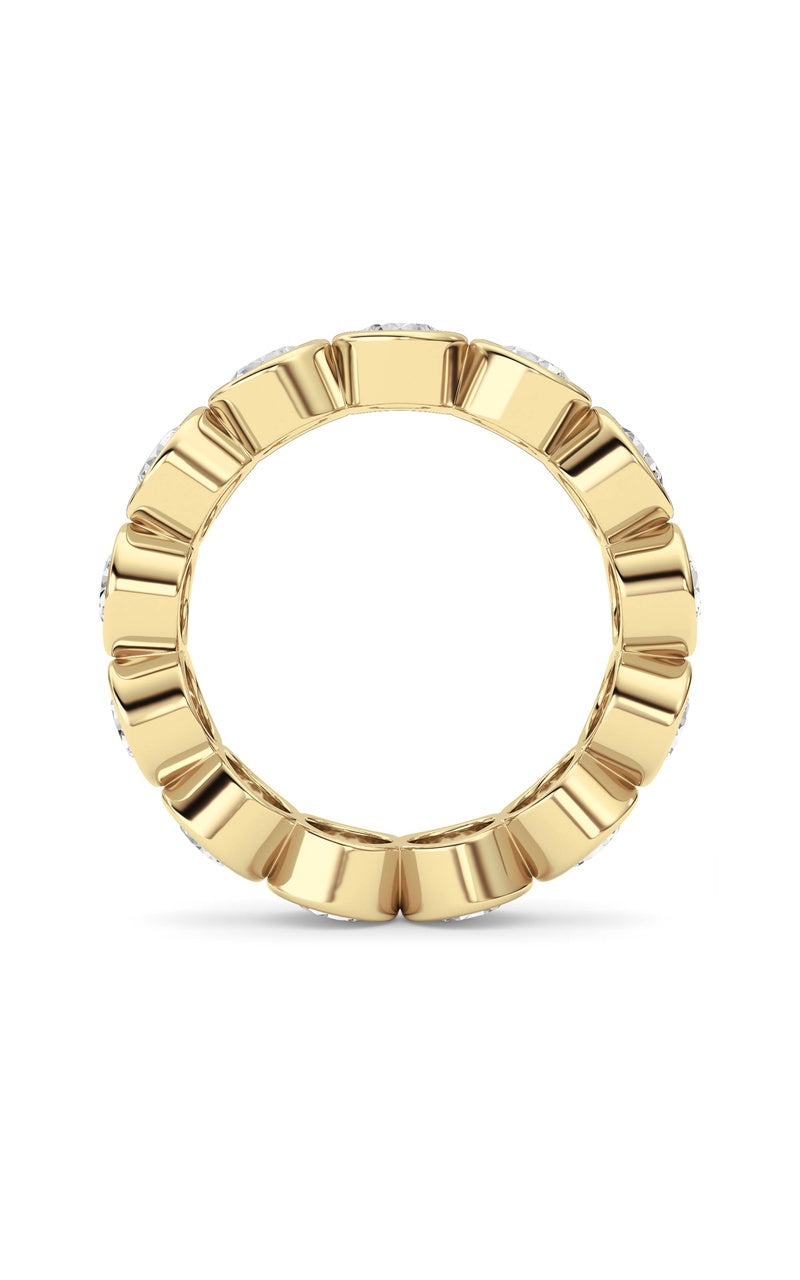 3.2CTW Round Shaped Lab Grown Diamond (F/VS) Eternity Band Ring in 14K Gold