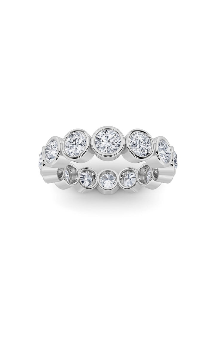 3.5CTW Round Shaped Lab Grown Diamond (F/VS) Eternity Band Ring in 14K Gold
