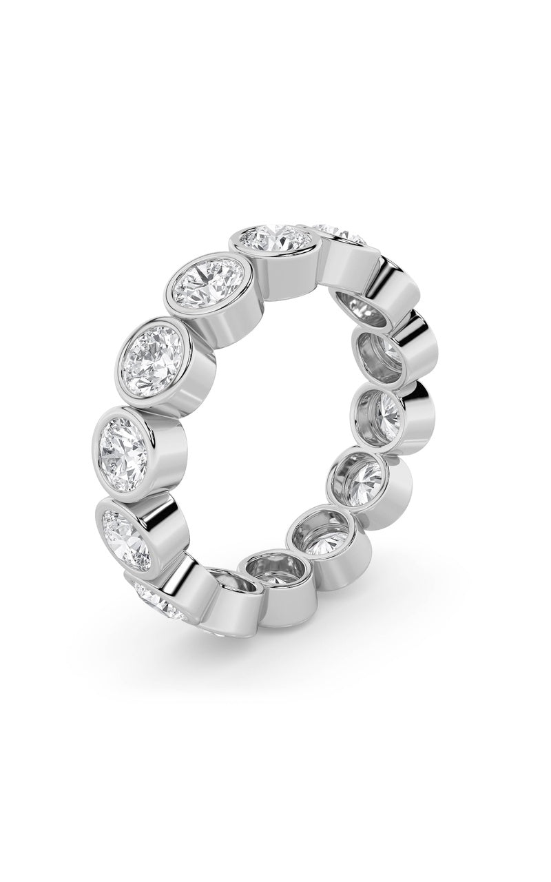 3.5Cttw Round Shaped Lab Grown Diamond (F/VS) Eternity Band Ring in 14K Gold