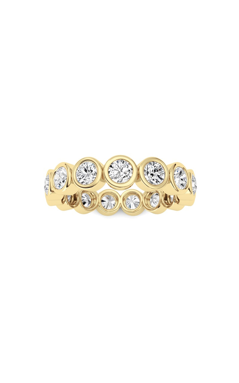 3.8Cttw Round Shaped Lab Grown Diamond (F/VS) Eternity Band Ring in 14K Gold