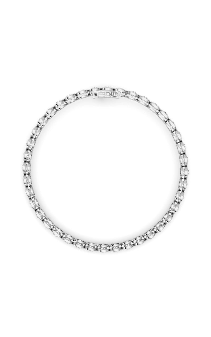 5Cttw Round Lab Grown Diamond (F/VS ) Bezel Set Bracelet in 14K Gold