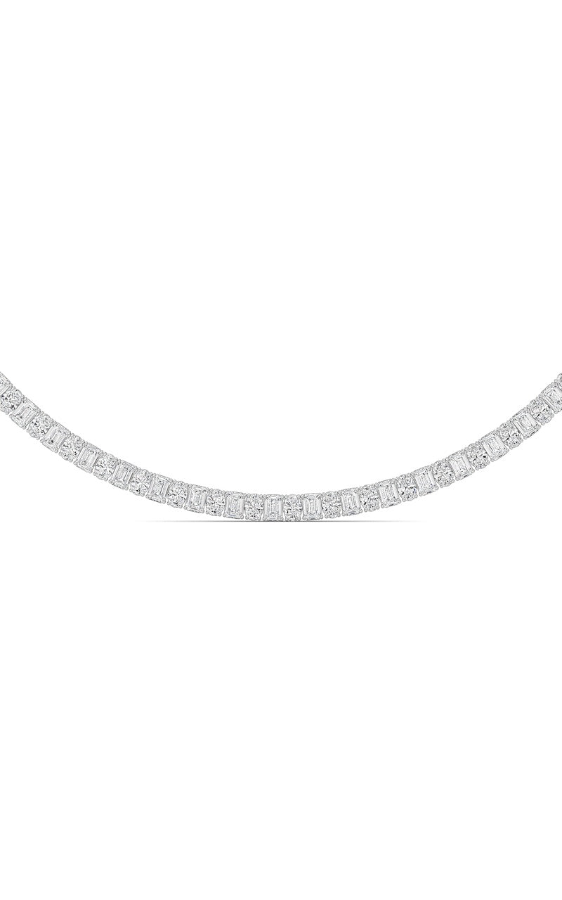 33Cttw Emerald Lab Grown Diamond (F/VS ) Necklacein 14K Gold