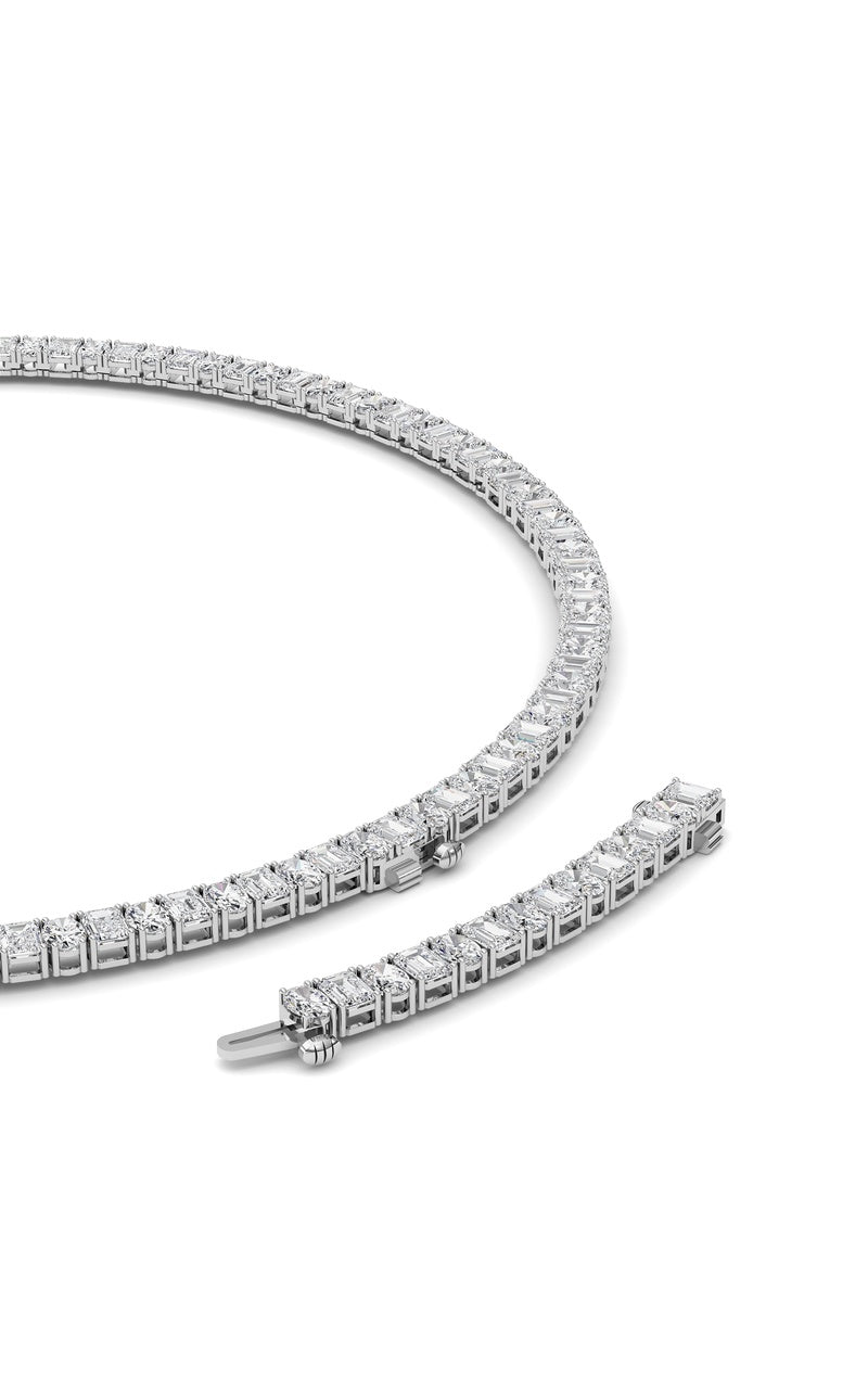 33Cttw Emerald Lab Grown Diamond (F/VS ) Necklacein 14K Gold