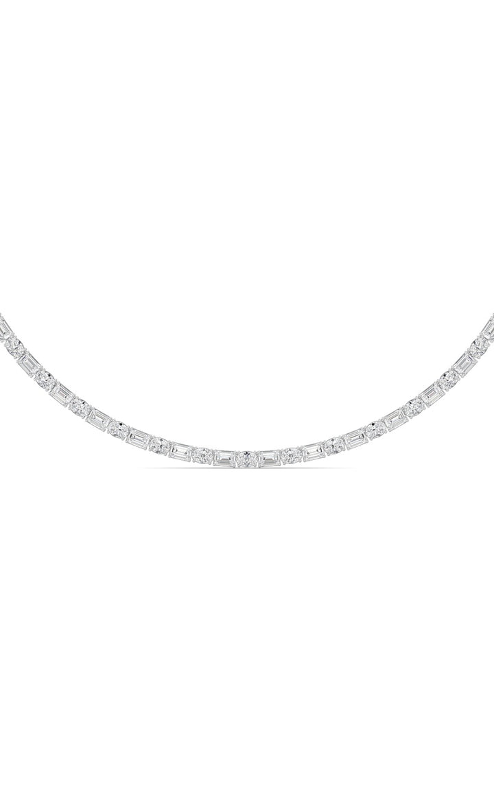 25Cttw Emerald Lab Grown Diamond (F/VS ) Necklacein 14K Gold