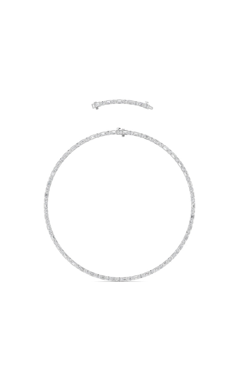 25Cttw Emerald Lab Grown Diamond (F/VS ) Necklacein 14K Gold
