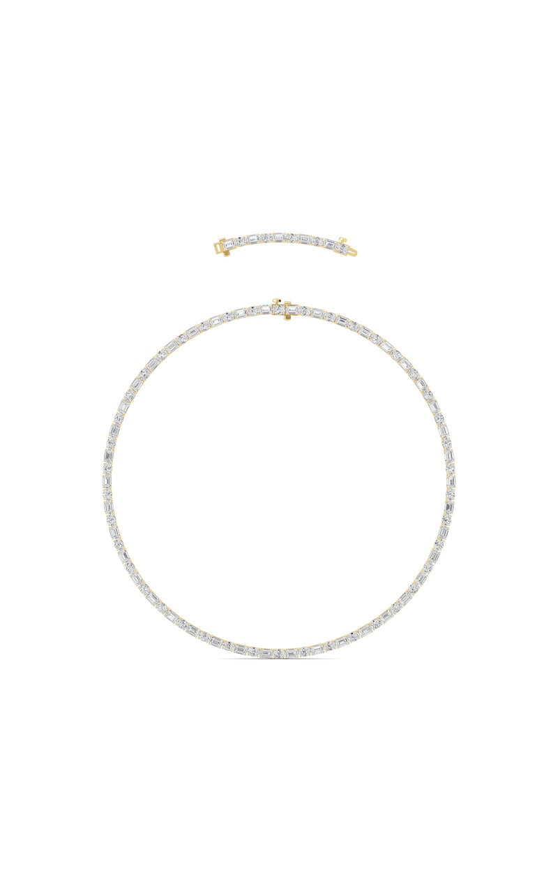 25Cttw Emerald Lab Grown Diamond (F/VS ) Necklacein 14K Gold