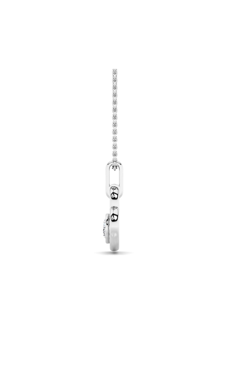 0.33Cttw Round Lab Grown Diamond (F/VS ) Heart Pendant in 14K Gold
