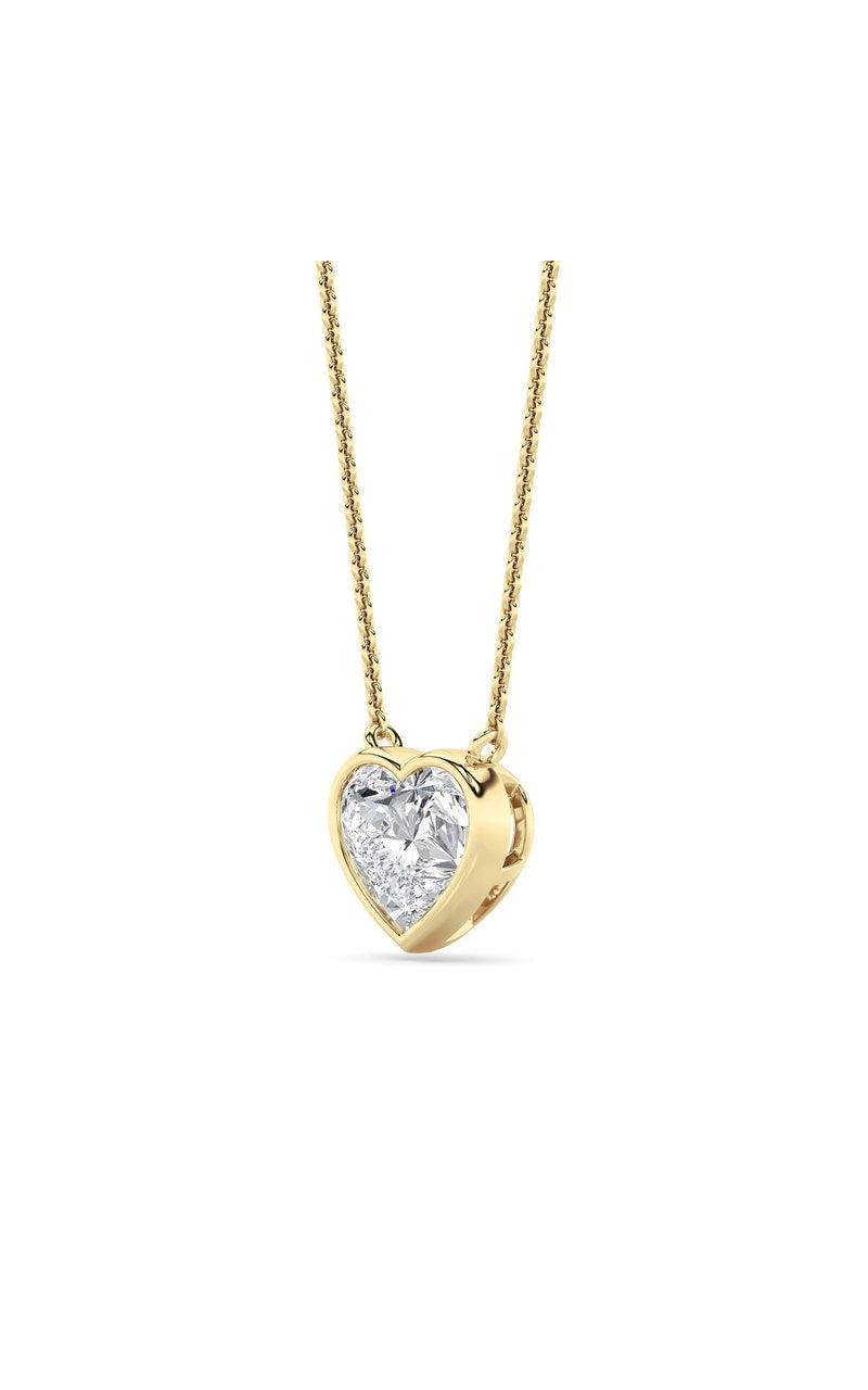 2CTW Heart Shape Lab Grown Diamond (F/VS ) Pendant Necklace in 14K Gold
