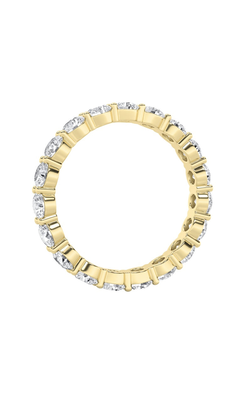 1.9CTW Round Shaped Lab Grown Diamond Split Prong Eternity Ring in 14K Gold (F/VS)