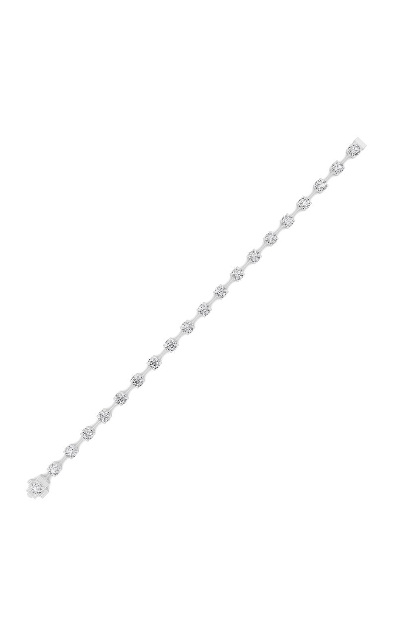 4.25CTW Round Shaped Lab Grown Diamond Split Prong Eternity Ring in 14K Gold (F/VS)