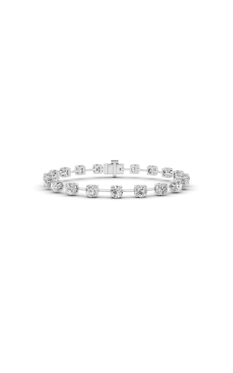 4.5CTW Round Shaped Lab Grown Diamond Split Prong Eternity Ring in 14K Gold (F/VS)