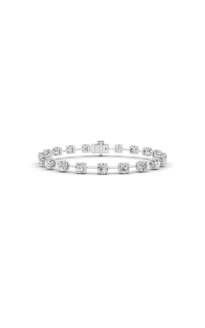 4.5CTW Round Shaped Lab Grown Diamond Split Prong Eternity Ring in 14K Gold (F/VS)