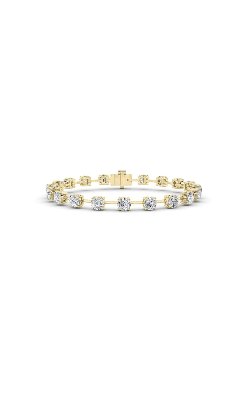4.5CTW Round Shaped Lab Grown Diamond Split Prong Eternity Ring in 14K Gold (F/VS)