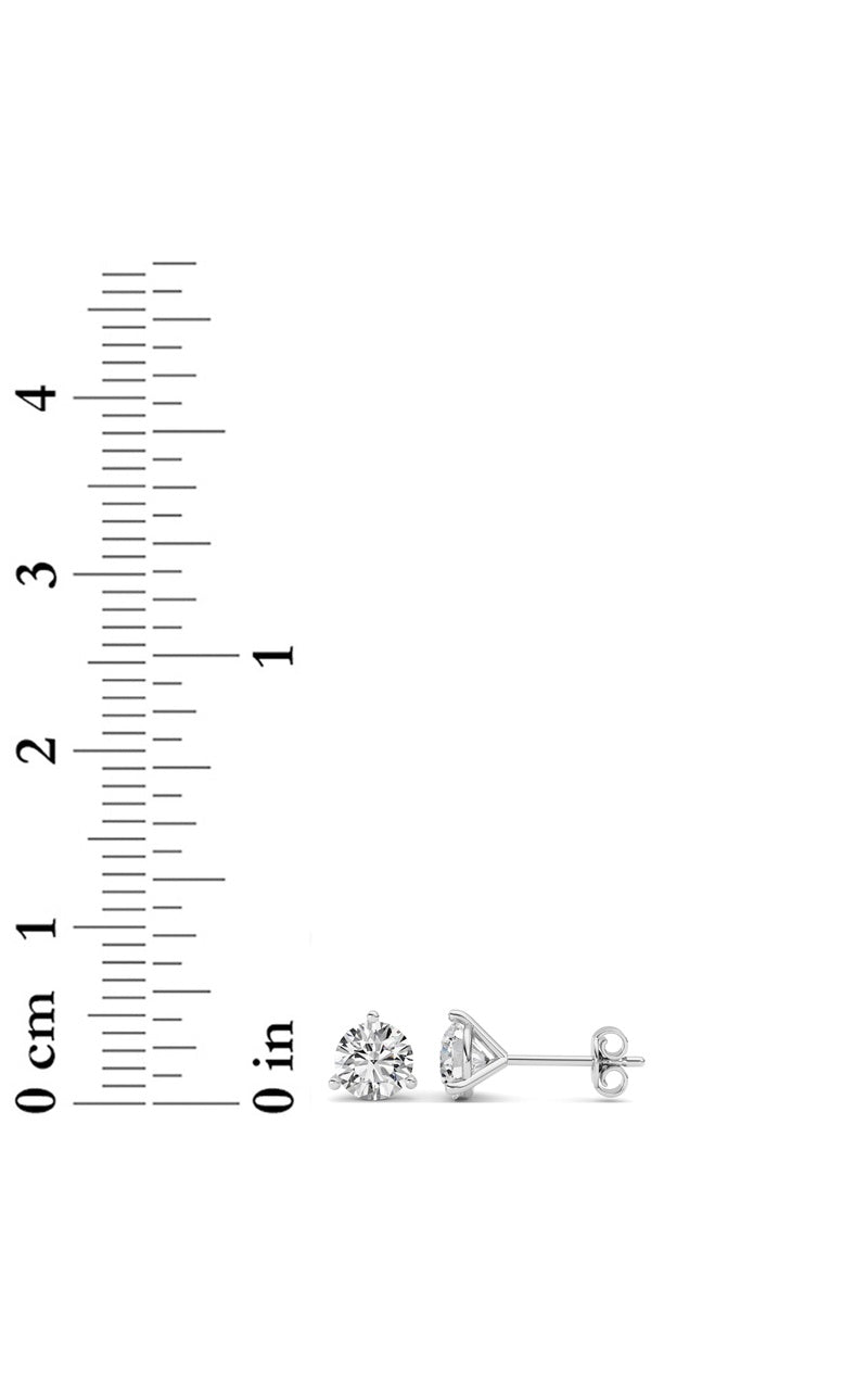 14K White Gold Earring KJ01724E.RD-1-21F, 14K White Gold